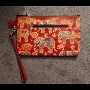 Cost Plus World Market Elephant Clutch Wristlet